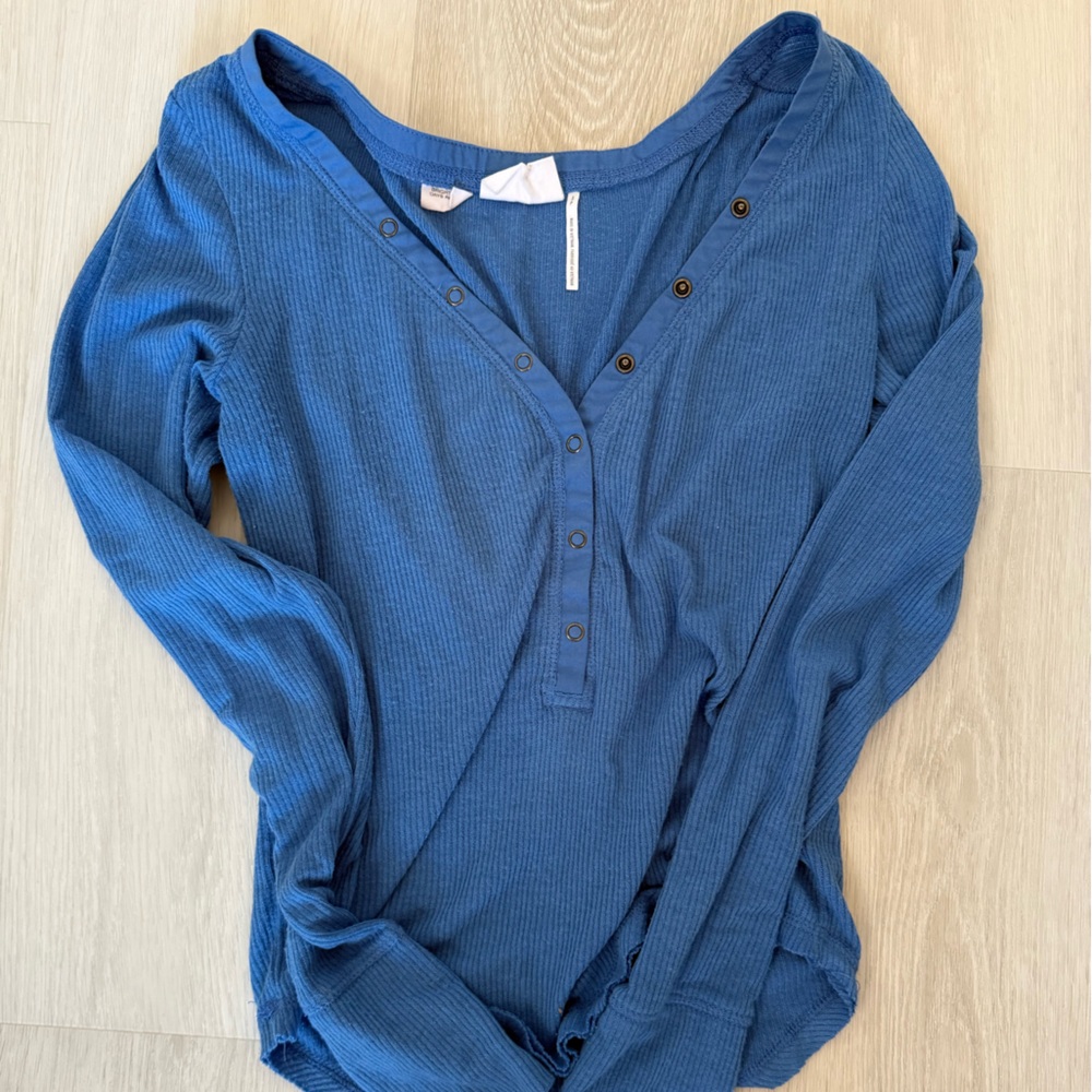 Blue urban outfitters out from under top